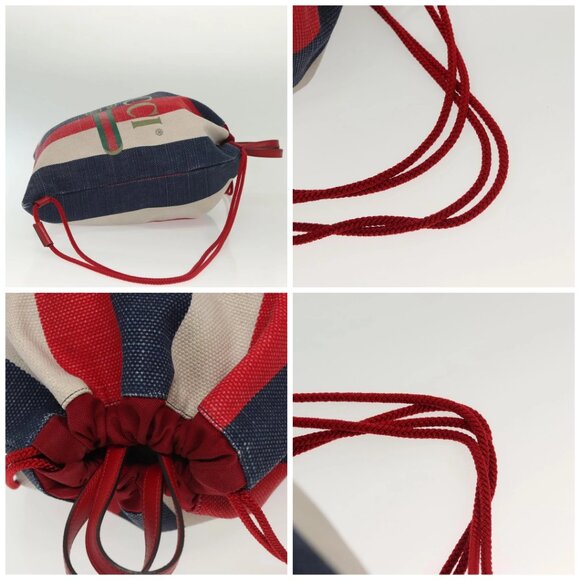GUCCI Backpack Canvas Blue Red 473872 Auth 138454 - Picture 16 of 16